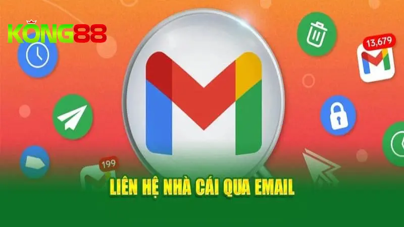 Liên hệ Kong88 qua email với các vấn đề không quá gấp